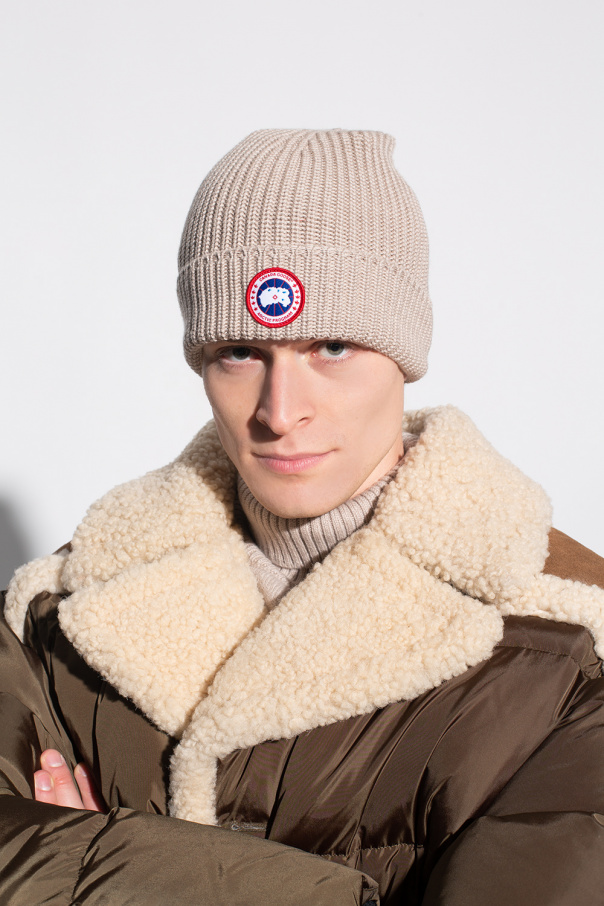 Outlets Canada Goose Beanie Brown/Beige